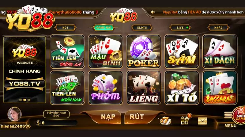 Game bài đổi thưởng đa dạng